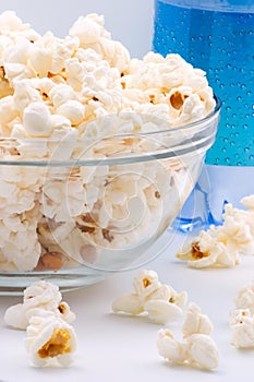 Bowl of popcorn photo