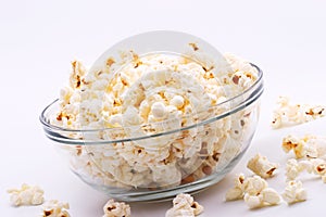 Bowl of popcorn photo