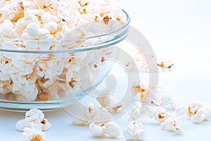 Bowl of popcorn photo