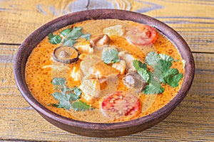 Bowl of red curry