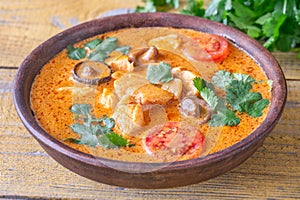 Bowl of red curry