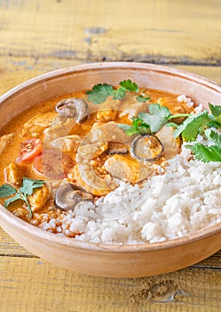 Bowl of red curry