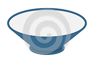 Bowl / rice bowl flat color icon for apps and websites