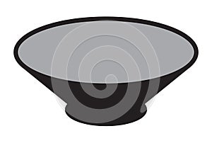 Bowl / rice bowl flat icon for apps and websites