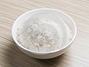 Bowl of rice photo