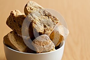 Bowl of rusks