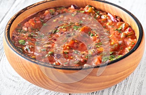 Bowl of salsa