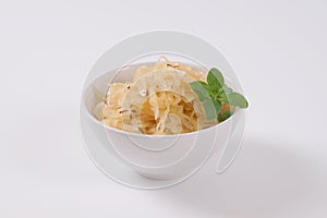 Bowl of sauerkraut with caraway