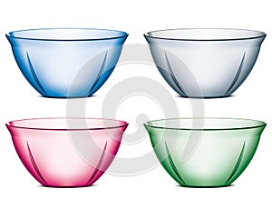 Bowl . Set. Vector photo