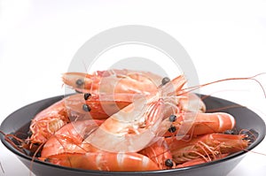 Bowl of shrimps