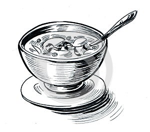 A bowl of soup