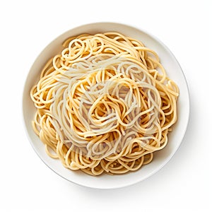 Aerial Photography Of Spaghetti In Gongbi And Shodo Style photo