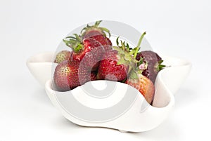 Bowl with strawberries