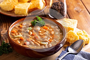 Bowl of Tasty Bean Soup