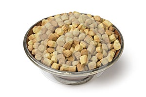Bowl with traditional Moroccan fekkas cookies