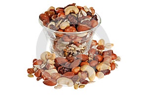 Bowl of trail mix