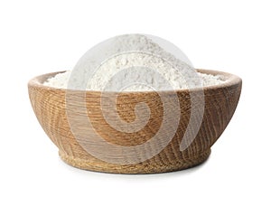 Bowl of wheat flour