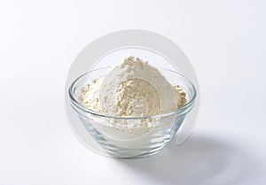 Bowl of wheat flour