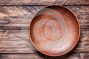 Bowl on a wooden background