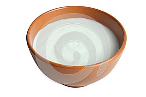 A bowl of yogurt