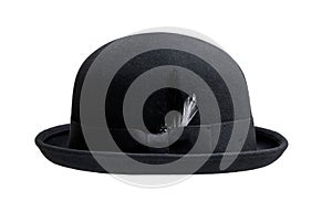 Bowler hat isolated on white