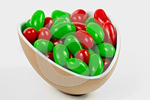 Bowlful of Christmas Jellybeans photo