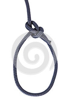 Bowline knot isolated