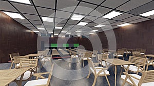 Bowling Alley 3d render design using Lumion â€“ Interior