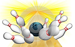 Bowling ball strike