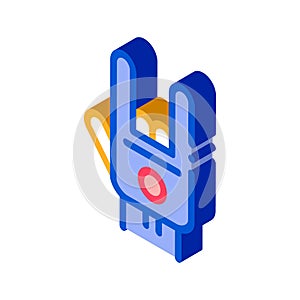 Bowling Building isometric icon vector illustration