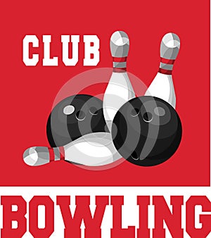 Bowling club emblem