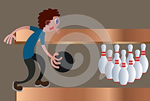 Bowling game session