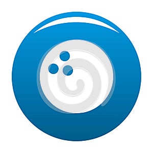 Bowling icon blue vector