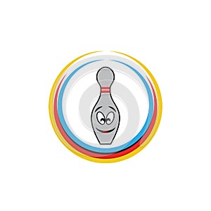 Bowling icon Template vector