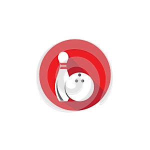 Bowling icon Template vector