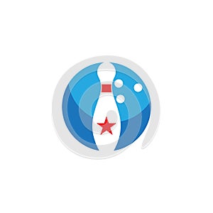 Bowling icon Template vector