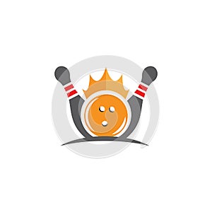 Bowling icon Template vector