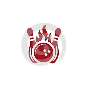 Bowling icon Template vector