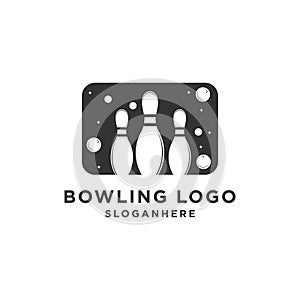 Bowling logo dersign vector