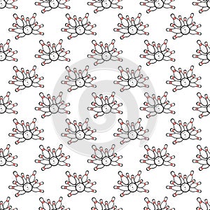 Bowling pattern seamless