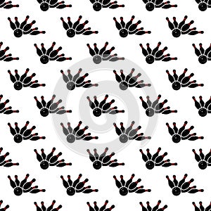Bowling pattern seamless