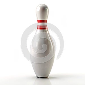 Bowling Pin Isolated on White Background