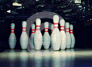 Bowling pins photo