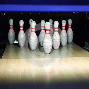 Bowling pins photo