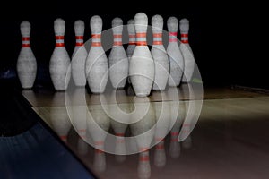 Bowling pins photo