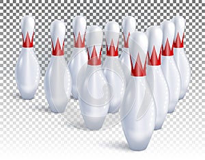 Bowling pins vector eps10