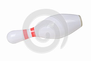 Bowling pins on a white background