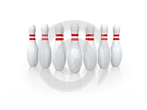 Bowling skittles photo