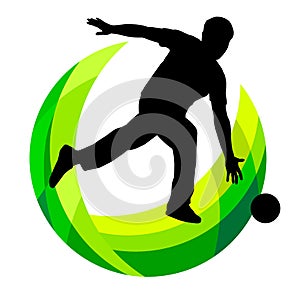 Bowling sport logo in vector quality.