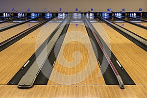 Bowling track for game to play